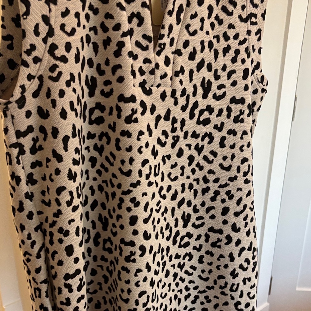 Entro Black and White Leopard Dress